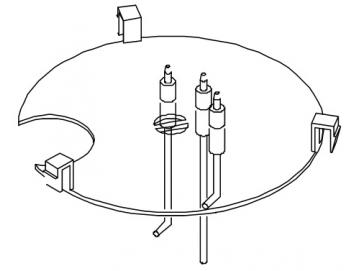 Deckel Wasserbecken mit Elektroden für die Matic-Serie von 1996 bis 2009 Bravilor Bonamat
