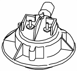 Sprühkopf Oberteil für die Matic-Serie von 1996 bis 2009 Bravilor Bonamat