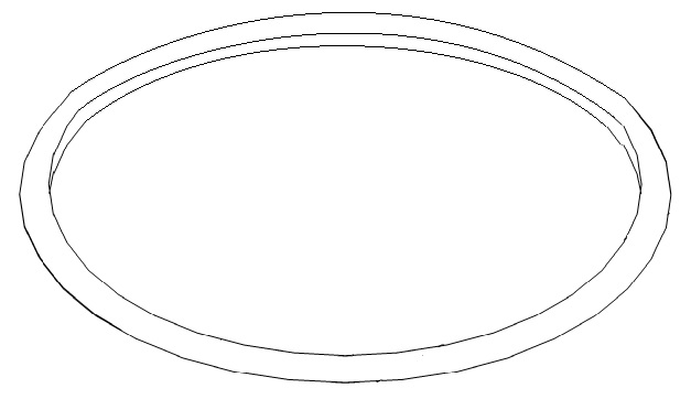 O-Ring 155 x 3,5 zwischen Kaffeebehälter und obere Abdeckung der RLX-Serie Bravilor Bonamat