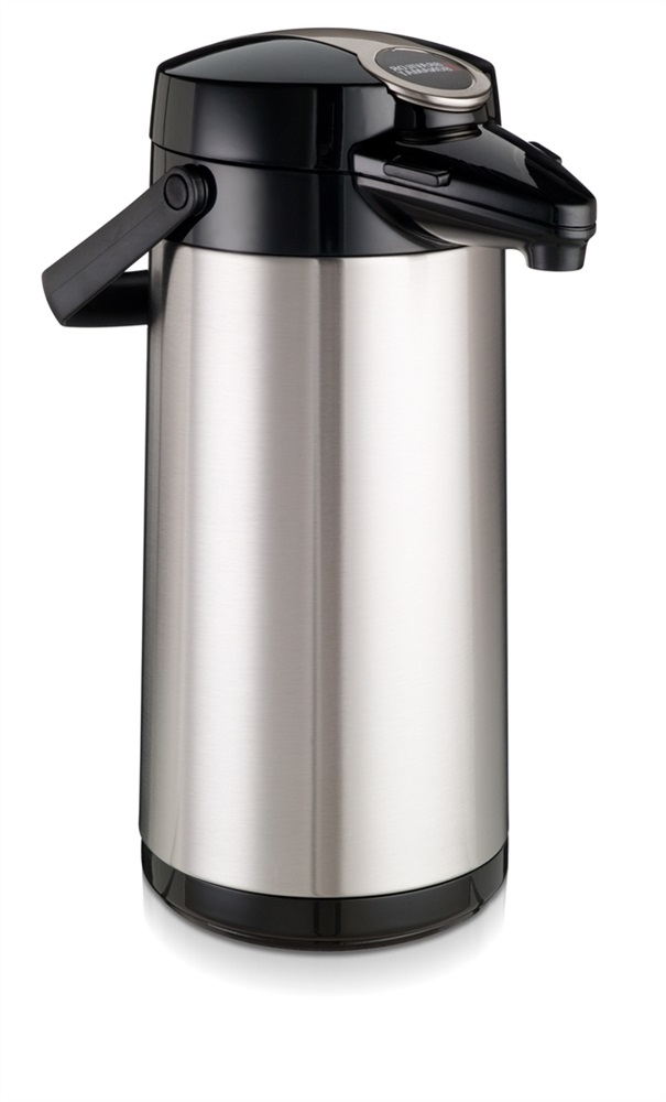 Bonamat Pumpkanne Isolierkanne Kaffeekanne mit Glaseinsatz Airpot Furento 2,2lt 
