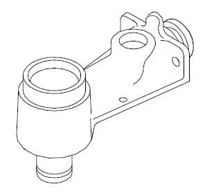Hahngehäuse RLX f. Schauglas