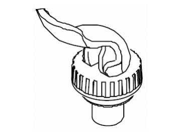 Hahnoberteil für die Heißwasserausgabe der B10HW