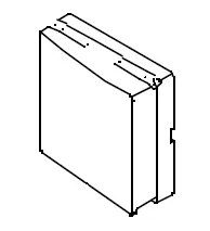 Steckdosenabdeckung links für die B 20 Serie ab Bj.2000 Bravilor Bonamat